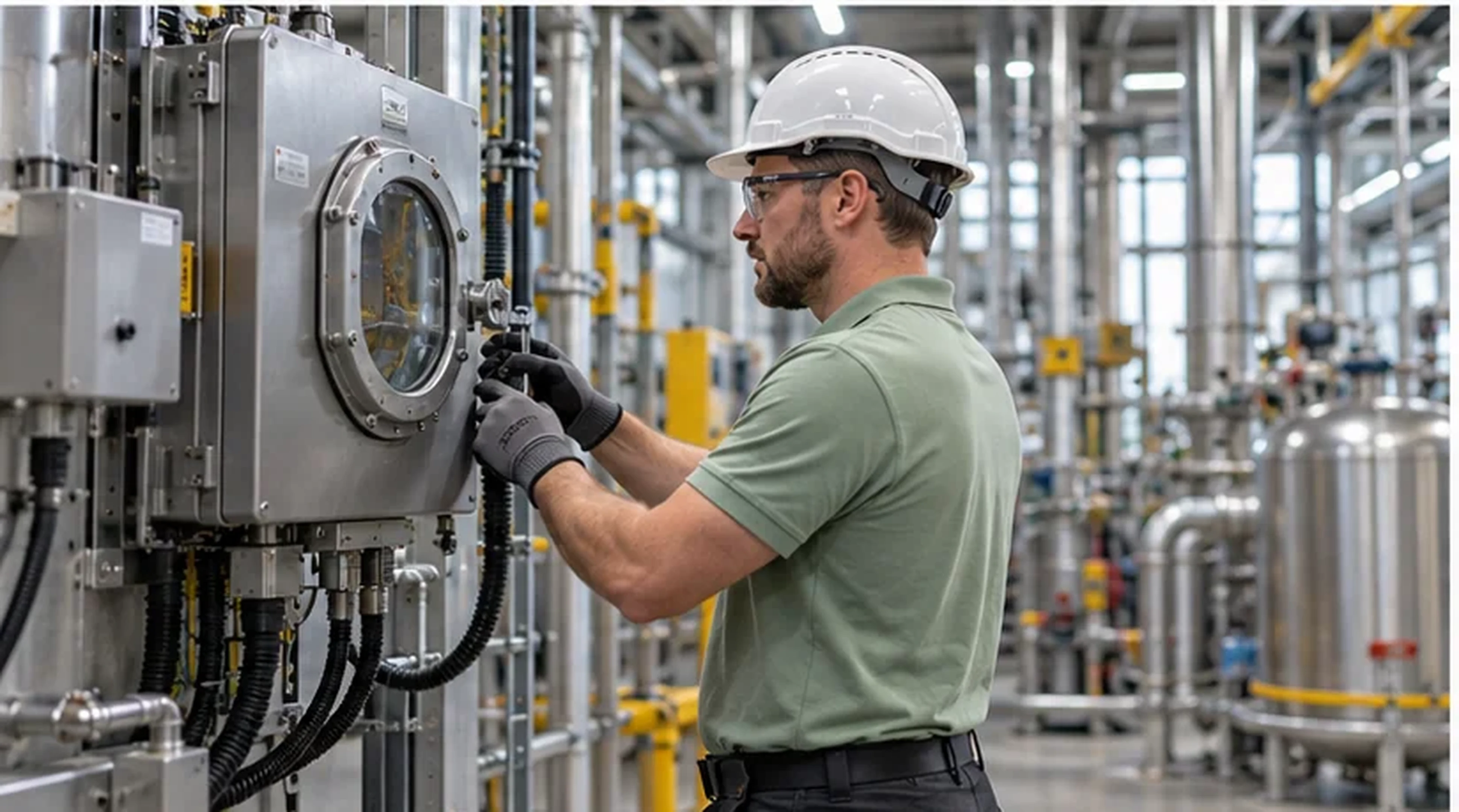 Fotorealistische Darstellung zum Bereich Maschinen und Anlagen ATEX